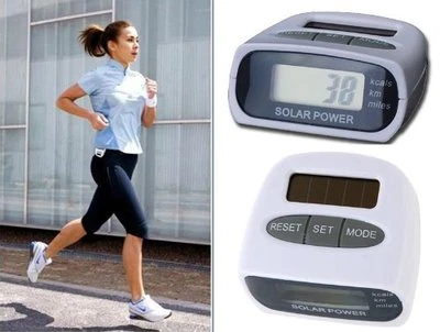 Contapassi Digitale LCD SOLARE Pedometro Fitness Sport Corsa Jogging Distanza - Immagine 1 di 4