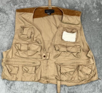 Vintage Oshman's Men’s Vest Duck Hunting Skeet Shooting Khaki Hunting - Size L - Image 1 of 4