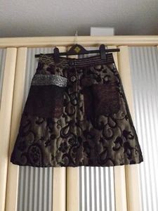 DESIGUAL;ROCK;MINI;ELEGANT;FESTLICH;BRAUN;GR.34;NEU;TOLL!!! - Bild 1 von 7