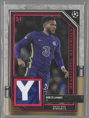 2021-22 Topps Museum Collection Reece James Meaningful Materials Ruby Patch #/25 - Image 1 of 2
