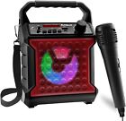 Portable Bluetooth Wireless Karaoke Machine Party Lights +Carry Strap for Kids