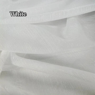 Glitter Sheer Crepe Chiffon Fabric Lightweight Thin for Hanfu Costume By Metre - Image 1 of 4