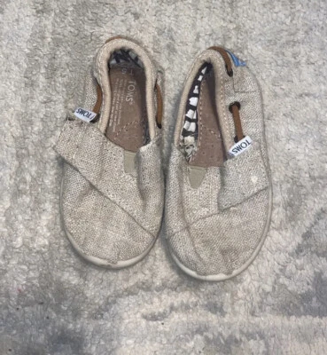 Zapatos de lona para bebé TOMS beige talla 5 Foto 1 de 4