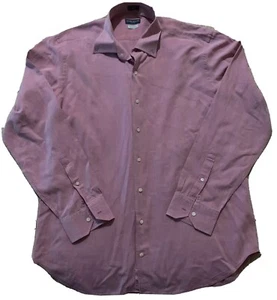 Mens Peter Millar Collection Lavender Perfect Pinpoint Dress Shirt XL - Bild 1 von 4