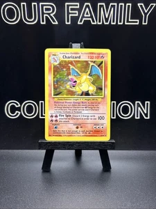Pokemon TCG Charizard 4/102 Base Set Unlimited Holo Rare WOTC MP - Picture 1 of 7
