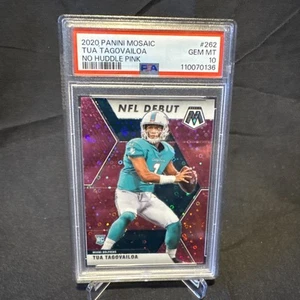 2020 Mosaic Football NO HUDDLE PINK #05/20 TUA TAGOVAILOA PSA 10 💎 👀🔥🔥🔥 - Picture 1 of 3