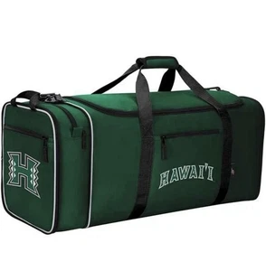 Borsone Hawaii Rainbow Warriors espandibile 28"x12"x12" NCAA merce ufficiale - Foto 1 di 4