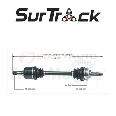 SurTrack CV Axle Shaft for 1991-1999 Mercury Tracer 1.8L 1.9L 2.0L L4 - gy Foto 1 de 4