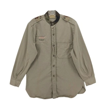 Camisa De Colección COMBAT CAMEL Manga Larga HECHA EN EE. UU. Algodón Para Hombre MEDIANA Foto 1 de 4