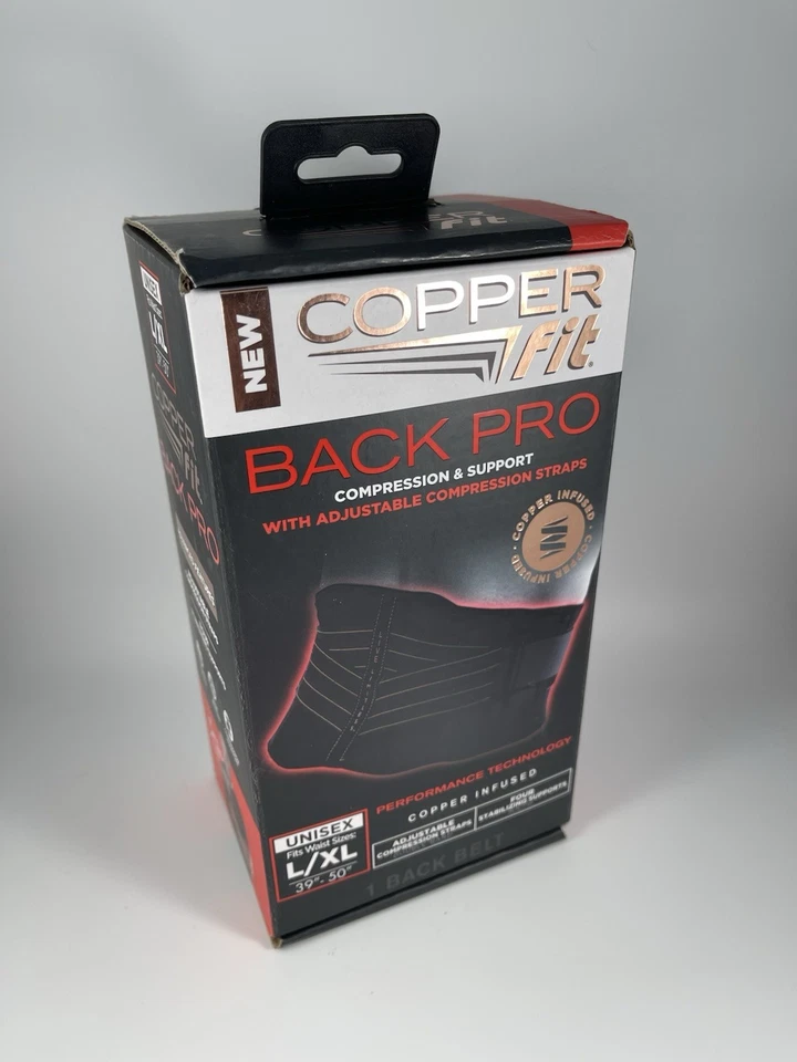 Copper Fit Black Back Pro 压缩和支持可调节肩带 L /XL 开箱 — 第 1/4 张图片