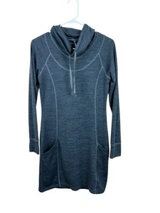 Kuhl Lea Dress Heathered Gray Cowl Neck Pockets Active Outdoor Small 4 / 6 - Picture 1 of 5