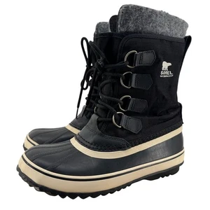 Sorel Winter Karneval schwarz wasserdicht Winterstiefel isoliert gefüttert Damengröße 7 - Bild 1 von 13