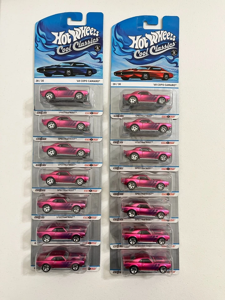 Hot Wheels Cool Classics '68 Copo Camaro #28/30 Spectrafrost Lot of 14 - Image 1 of 4