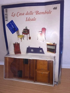Del Prado Casa Delle Bambole N. 46 Dolls House Mobile LIBRERIA STUDIO - Foto 1 di 2