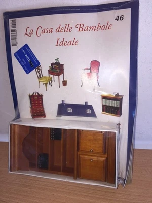 Del Prado Casa Delle Bambole N. 46 Dolls House Mobile LIBRERIA STUDIO - Immagine 1 di 2