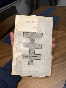 RARE 1862 Grand Encampment Knights Templar Triennial Conclave New York City, NY - Picture 1 of 2