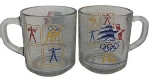 Taza de café de vidrio McDonalds McDonalds vintage 1984 Los Ángeles XXIII Juegos Olímpicos - Imagen 1 de 8