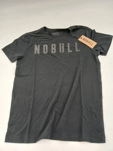 NOBULL Shirt Herren Medium schwarz Performance Grafik Athletic Stretch Tee T-Shirt - Bild 1 von 8