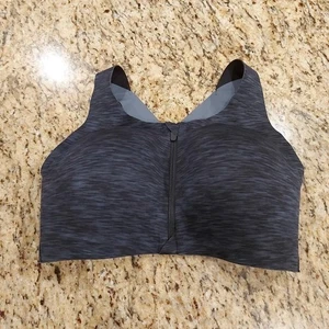 Lululemon ENLITE Sport-BH mit Frontreißverschluss Damen 34E schwarz meliert bügellos  - Bild 1 von 20