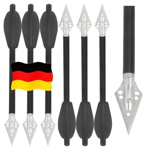 6xfreccia tiro con l'arco alluminio bullone balestra bersaglio caccia tiro bersaglio - Foto 1 di 15