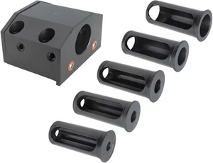 BOT20 CNC Lathe Turret Tool Holder Block 1-1/2”  Bore & 5 “C” Reduction Sleeves - Picture 1 of 3
