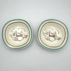 2 Desert Bowls Taylor Smith - Pioneer Cabin Conversation By Walter Dorwin Teague - Picture 1 of 7