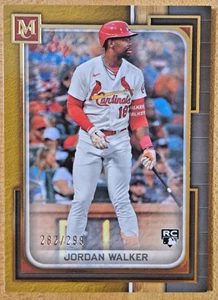 2023 Topps Museum Collection Gold /299 Jordan Walker RC #77 Rookie Card SP SSP - Picture 1 of 3