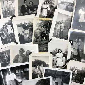 Junge Liebe Teen Romantik Schnappschüsse Vintage Foto 20 Stück schwarz-weiß - Bild 1 von 14