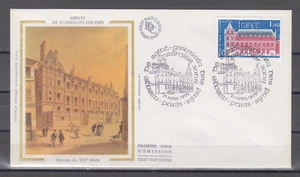 FRANCE : 1979 MINT FDC - SCOTT # 1645 ABBEY DE ST-GERMAIN-DES-PRES - Picture 1 of 1
