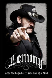 Lemmy 49% Mofo Poster - Brand New Licensed Maxi Poster 91.5cm x 61cm - Motorhead - Imagen 1 de 2