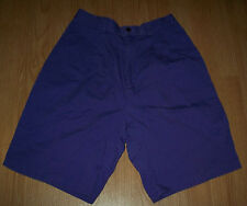 Essential Sport Shorts Size 10 Pleated Purple Cotton Twill 