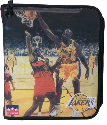 Vtg 1997 Shaquille O'Neal Shaq L.A. Lakers Purple Starline School 3-Ring Binder Cover