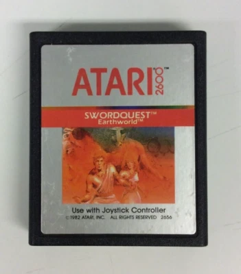 Swordquest EarthWorld (Atari 2600, 1982) Authentic Cartridge Only - Image 1 of 4