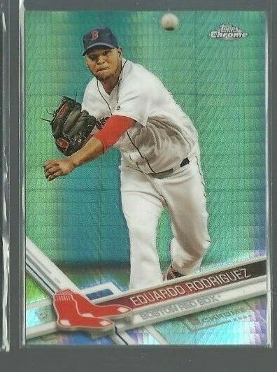  2017 Topps Chrome Prism Refractors #185 Eduardo Rodriguez (ref 68047) - Image 1 of 1