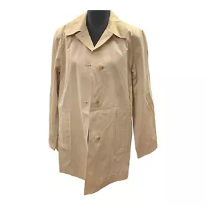 Gallery Beige Coat Jacket Overcoat/Trenchcoat Women's Size M - Picture 1 of 8