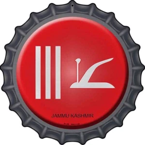 Jammu Cachemira Novedad Metal 12" Tapa Botella Cartel de Aluminio - Imagen 1 de 1
