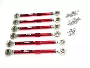 YY-MADMAX LOSI 5IVE-T ALUMINUM HEAVY DUTY TURNBUCKLE SET WITH HARDWARE RED - Picture 1 of 1