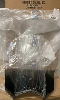 NEW MEMPHIS SHADES MEP5621 ALLEYCAT 9" HEADLIGHT BLACK WINDSHIELD - Image 1 of 3