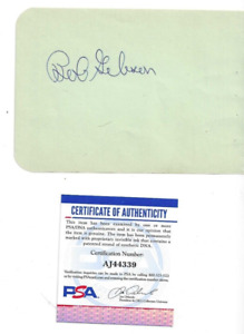 Bob Gibson St Louis Cardinal Baseball Autographed Vintage Album Page PSA & Photo