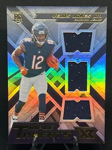 Velus Jones Jr 2022 XR Rookie Triple Threats Materials/75 #RTT-VJJ Bears RC - Imagen 1 de 2