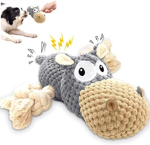 Peluche per Cani, Gioco Cane Interattivo Squeak, Pupazzo per Cani Con Carta Cres - Foto 1 di 12