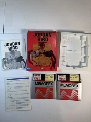 Jordan vs Bird One on One (EA 1988) IBM PC Video Game Complete 2 Discs & Manual - Image 1 of 4