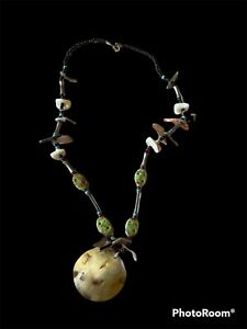 Nautische Muschelschale Abalone hand aufgereihte Stammesstränge Perlenkette