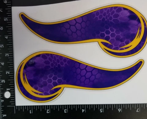 Minnesota Vikings Purple Print Full Size Football Helmet Decals Cover