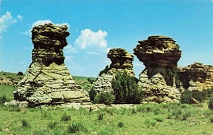 The Three Sisters, Kenton, Oklahoma Vintage PC 1964 - Bild 1 von 2