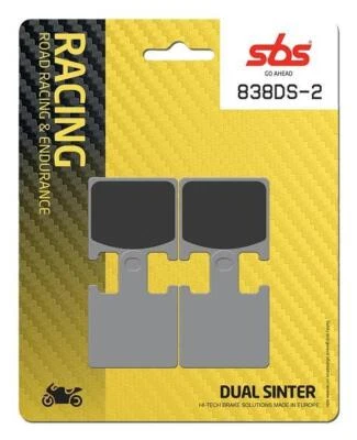 SBS 838 DS2 FRONT DUAL SINTER Brake Pads FOR SUZUKI 1300 B-KING 2007 - Image 1 of 2