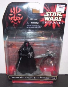 STAR WARS ~ EPISODE I DARTH MAUL mit MIT INFILTRATOR FIGUR - NOC KOSTENLOSER VERSAND! - Bild 1 von 4