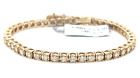 14k Yellow Gold Diamond Designer Bracelet