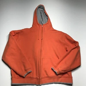 Champion Hoodie Youth Size Large Lined Hooded Full Zip Orange Jacket - Picture 1 of 11
