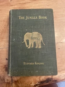 THE JUNGLE BOOK BY RUDYARD KIPLING-1ST/1ST-1894-A SUPERIOR COLLECTIBLE 1ST ED! - Picture 1 of 7